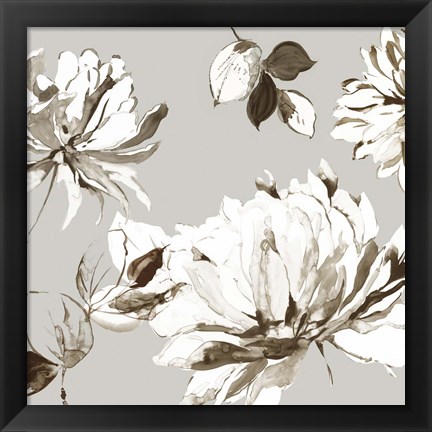 Framed Botanical Gray II Print
