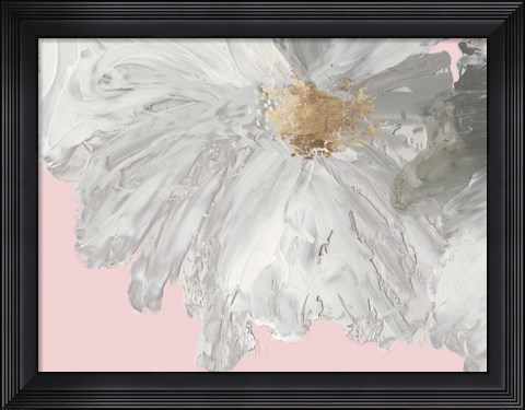 Framed White Peony Print
