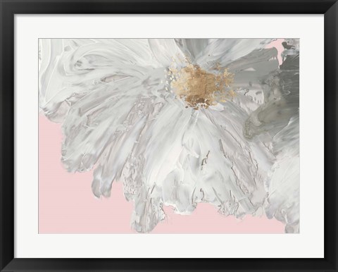 Framed White Peony Print