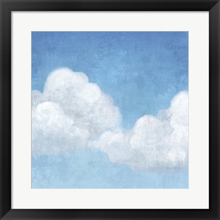 Framed Cloudy I Print