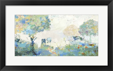 Framed Textural Landscape Print