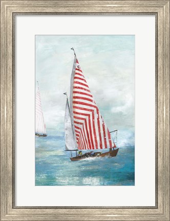 Framed Red sails Print