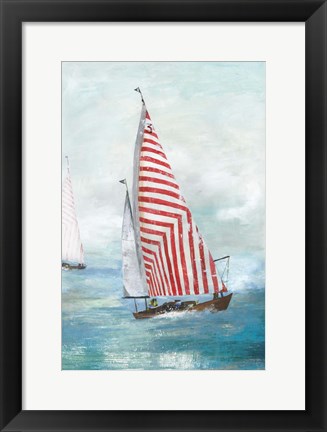 Framed Red sails Print