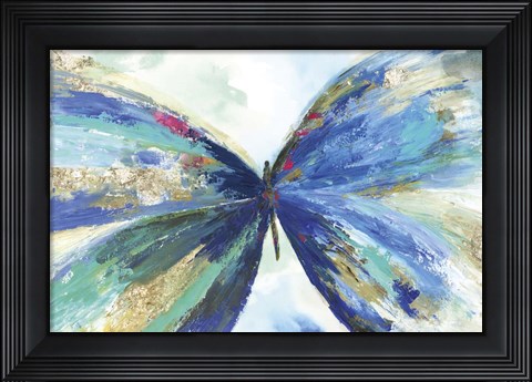 Framed Blue butterfly Print