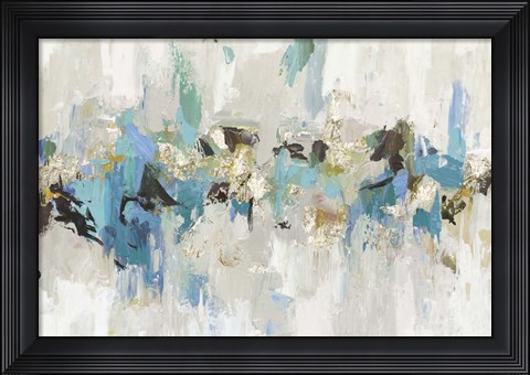 Framed Blue Silver III Print