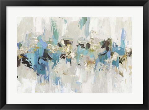 Framed Blue Silver III Print