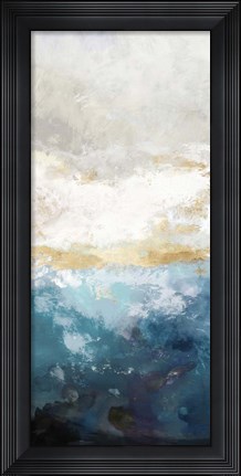 Framed Water Gold I Print