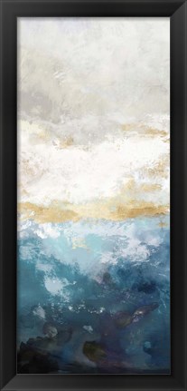 Framed Water Gold I Print