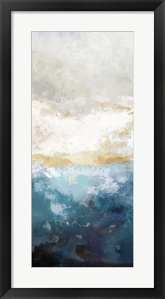 Framed Water Gold I Print