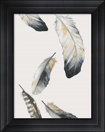 Framed Touch of Gold I Print