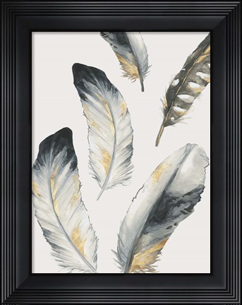Framed Touch of Gold II Print