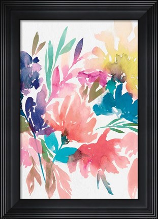 Framed Fresh Bouquet I Print