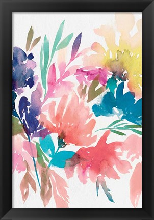 Framed Fresh Bouquet I Print