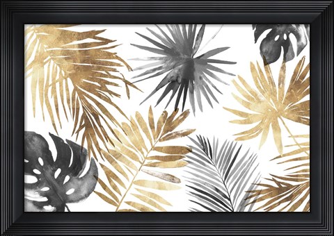 Framed Tropical Palms I Print