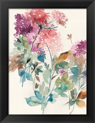 Framed Sweet Hydrangea I Print