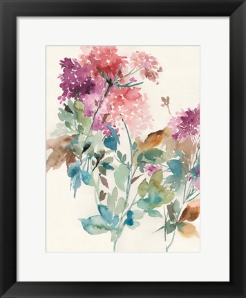 Framed Sweet Hydrangea I Print