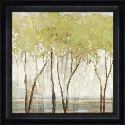 Framed Green Canopy I Print