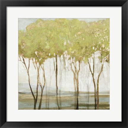 Framed Green Canopy II Print