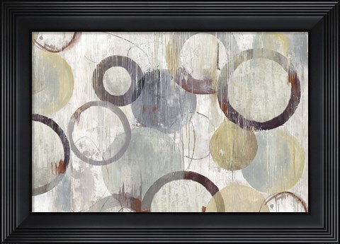 Framed Brown Circles IIII Print