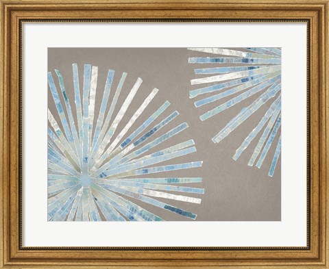 Framed Dandelion Blue II Print