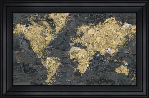 Framed World Map Print