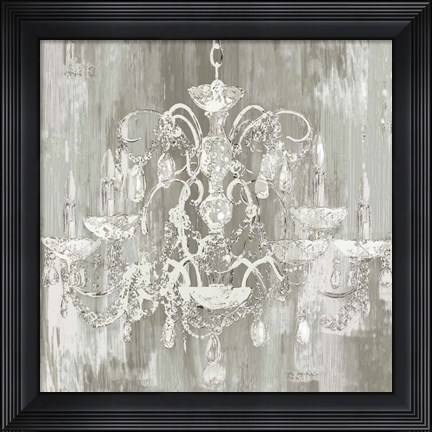 Framed Crystal Chandelier Print