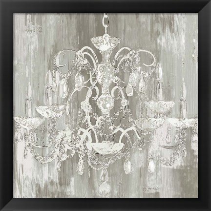 Framed Crystal Chandelier Print