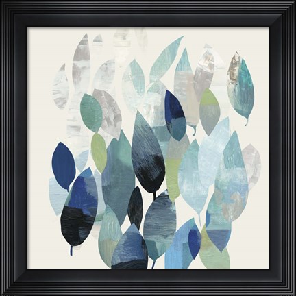 Framed Leaf Mural I Print