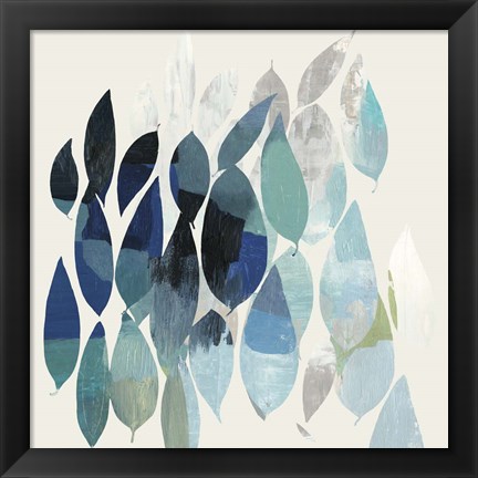 Framed Leaf Mural II Print