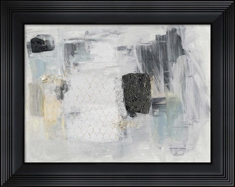 Framed Baroque Abstract I Print