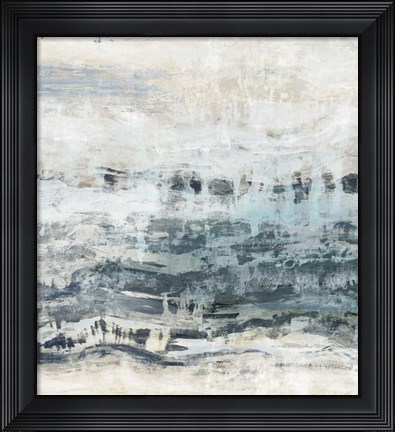 Framed Black Waves Print