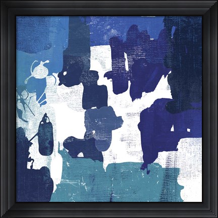 Framed Block Paint I Blue Print