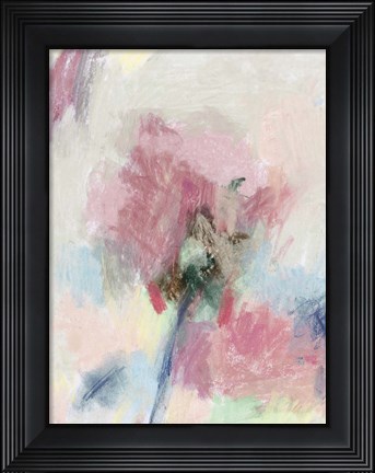 Framed Pastel Floral II Print