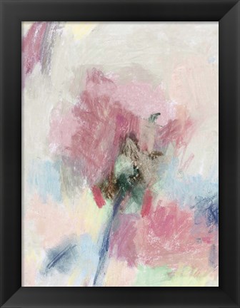 Framed Pastel Floral II Print