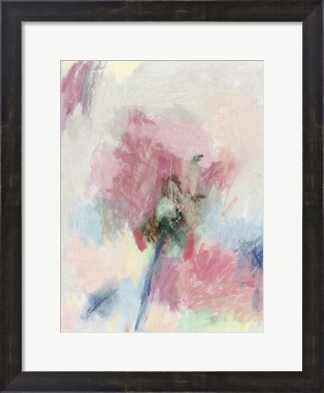 Framed Pastel Floral II Print