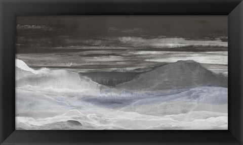 Framed Black Rock Print