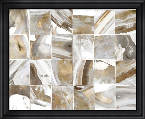Framed Marbled Tiles Print