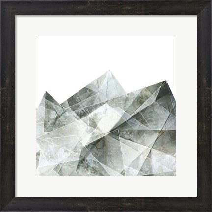 Framed Paper Mountains II Print
