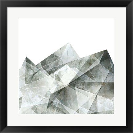 Framed Paper Mountains II Print