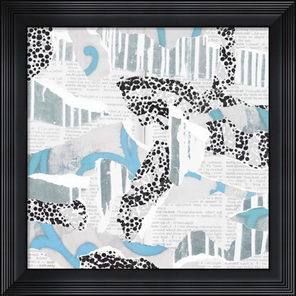 Framed Ripped Collage Print