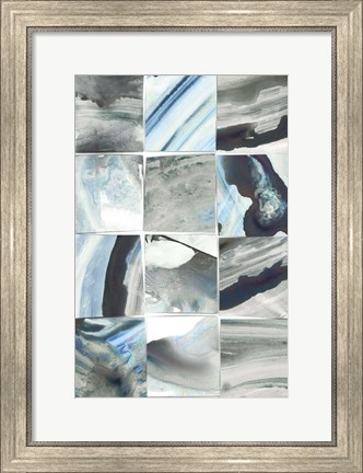 Framed Teal Slate II Print
