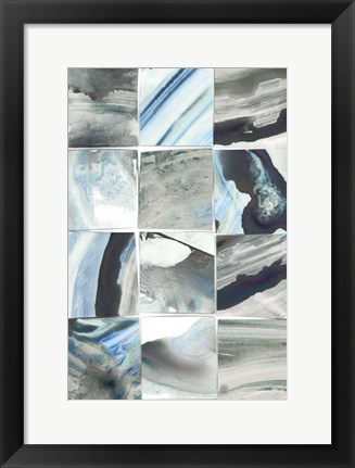 Framed Teal Slate II Print