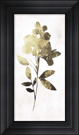 Framed Gold Botanical I Print