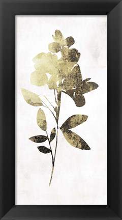 Framed Gold Botanical I Print