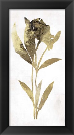 Framed Gold Botanical III Print