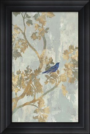 Framed Blue Bird Print