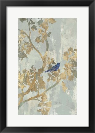 Framed Blue Bird Print