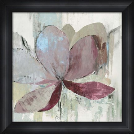 Framed Drippy Floral I Print