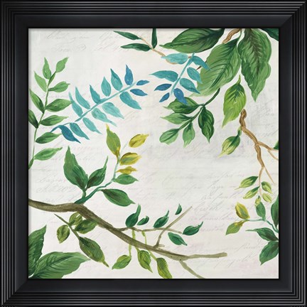 Framed Lush Leaves Print
