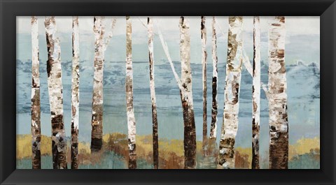 Framed Birch Reflection Print